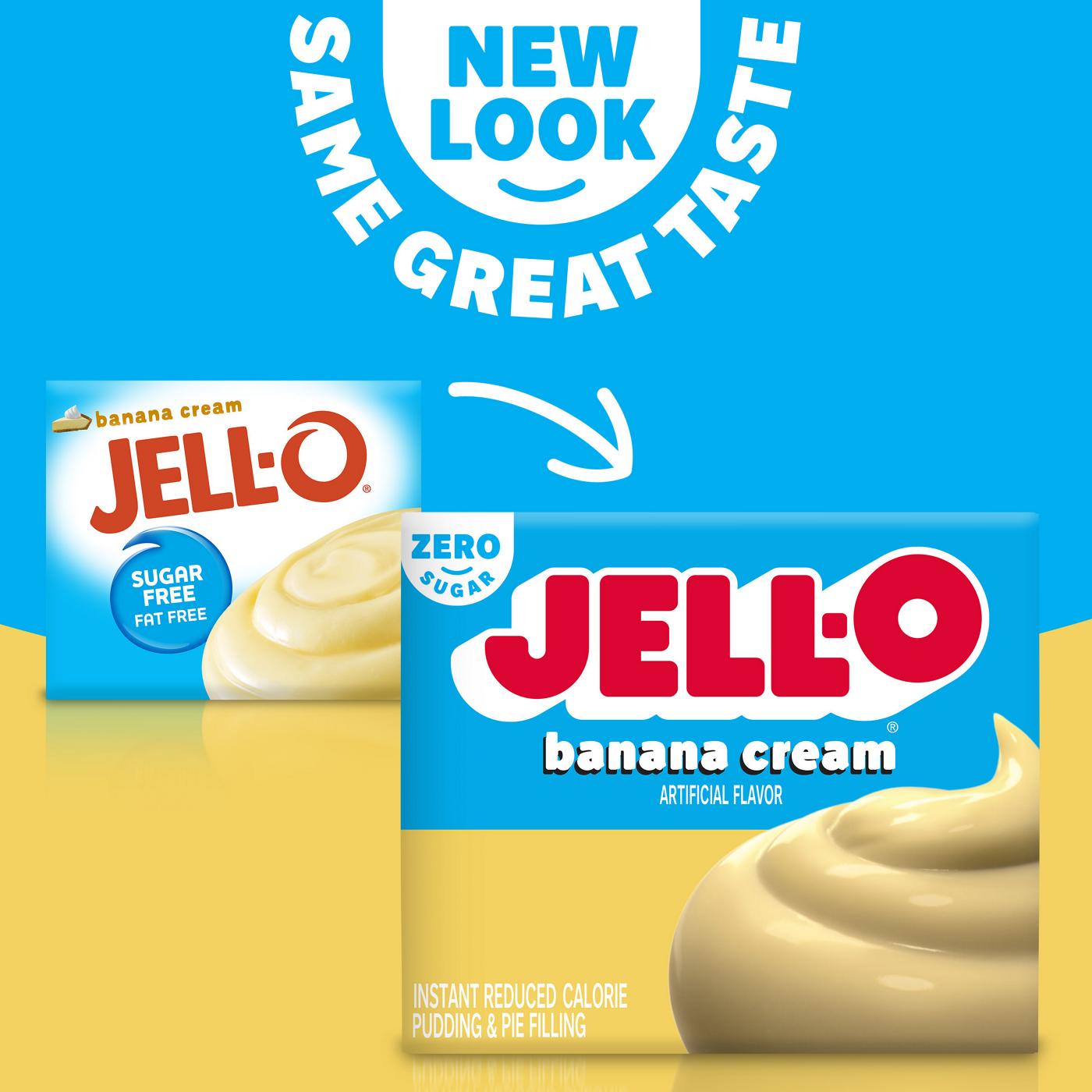 Jell-O Zero Sugar Banana Cream Instant Pudding Mix; image 2 of 4