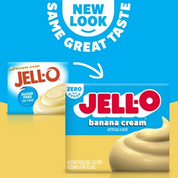 Jell-O Sugar Free Banana Cream Instant Pudding Mix, 0.9 oz