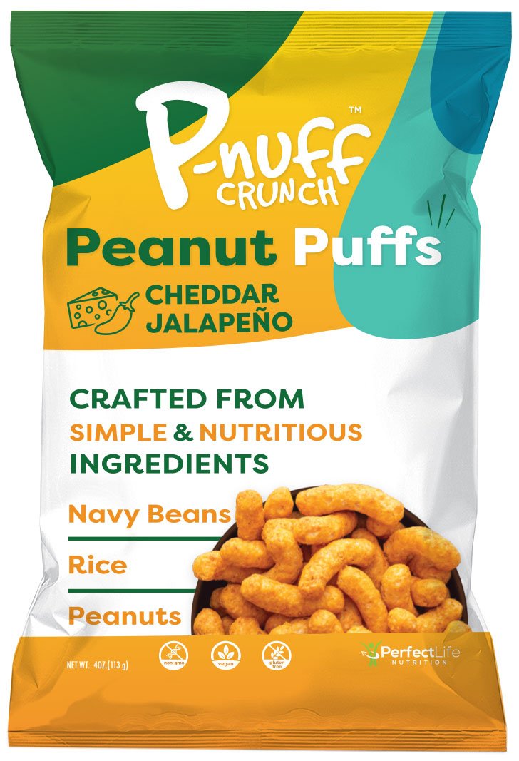 P-nuff Crunch Cheddar Jalapeño Peanut Puffs, 4 oz | Central