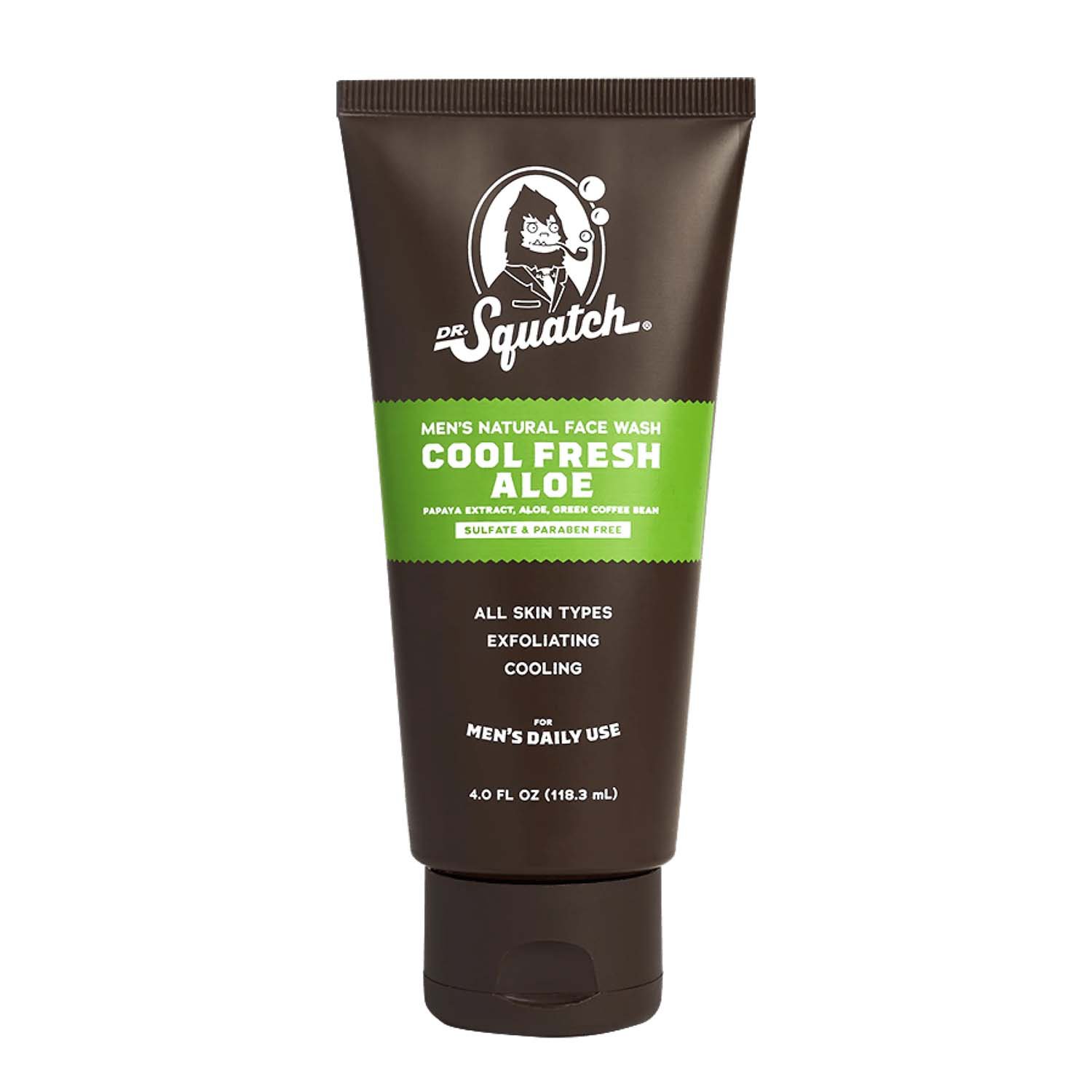 Dr. Squatch Men's Natural Face Wash Cool Fresh Aloe Shop Facial