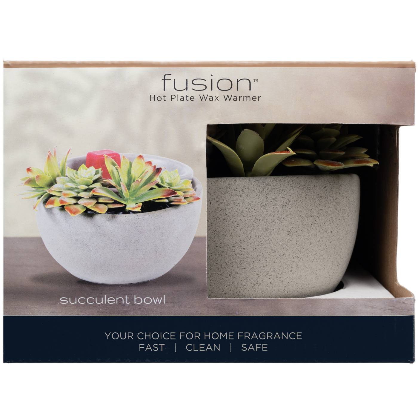 Fusion Succulent Bowl Hot Plate Wax Warmer; image 3 of 3