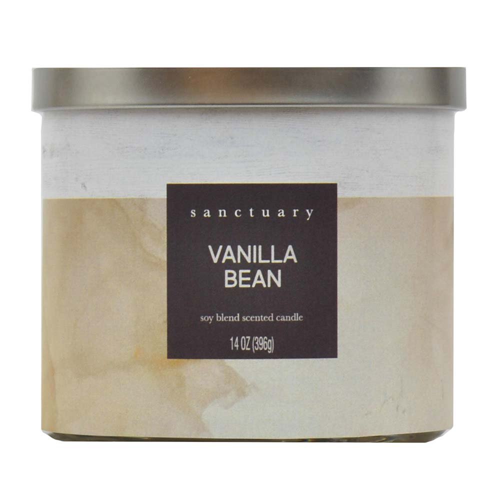 Sanctuary Vanilla Bean Scented Soy Candle Shop Candles at HEB