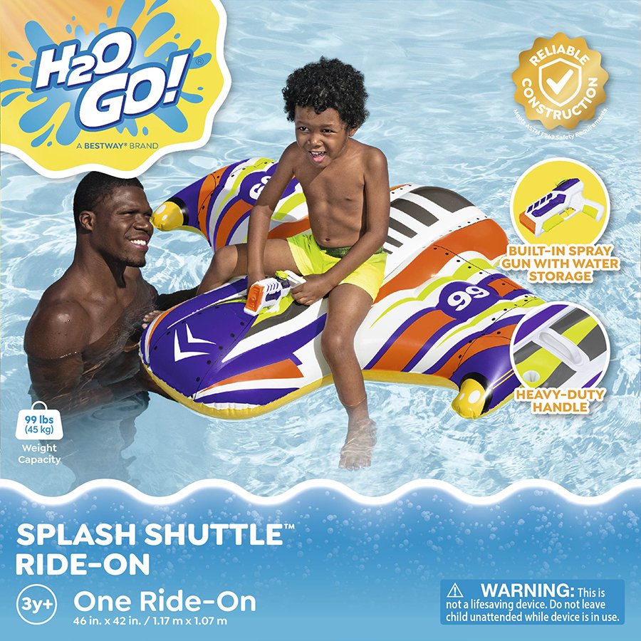 H2O Go! Splash Shuttle Ride-On Pool Float - Shop Floats at H-E-B