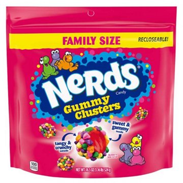 Nerds Gummy Clusters Candy - Family Size, 18.5 oz