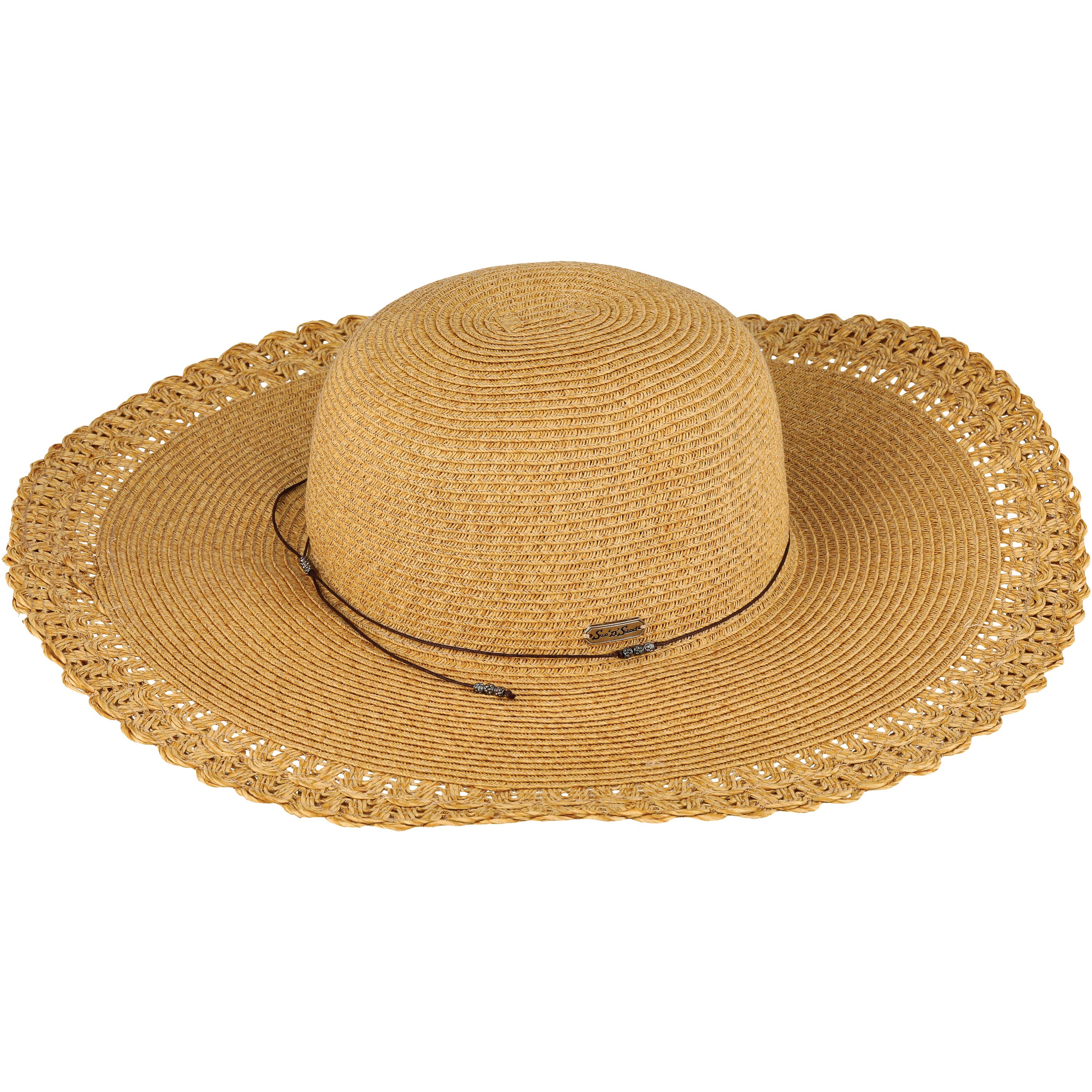 Sun N Sand Women's Paper Braid Floppy Hat - Tan - Shop Hats at H-E-B