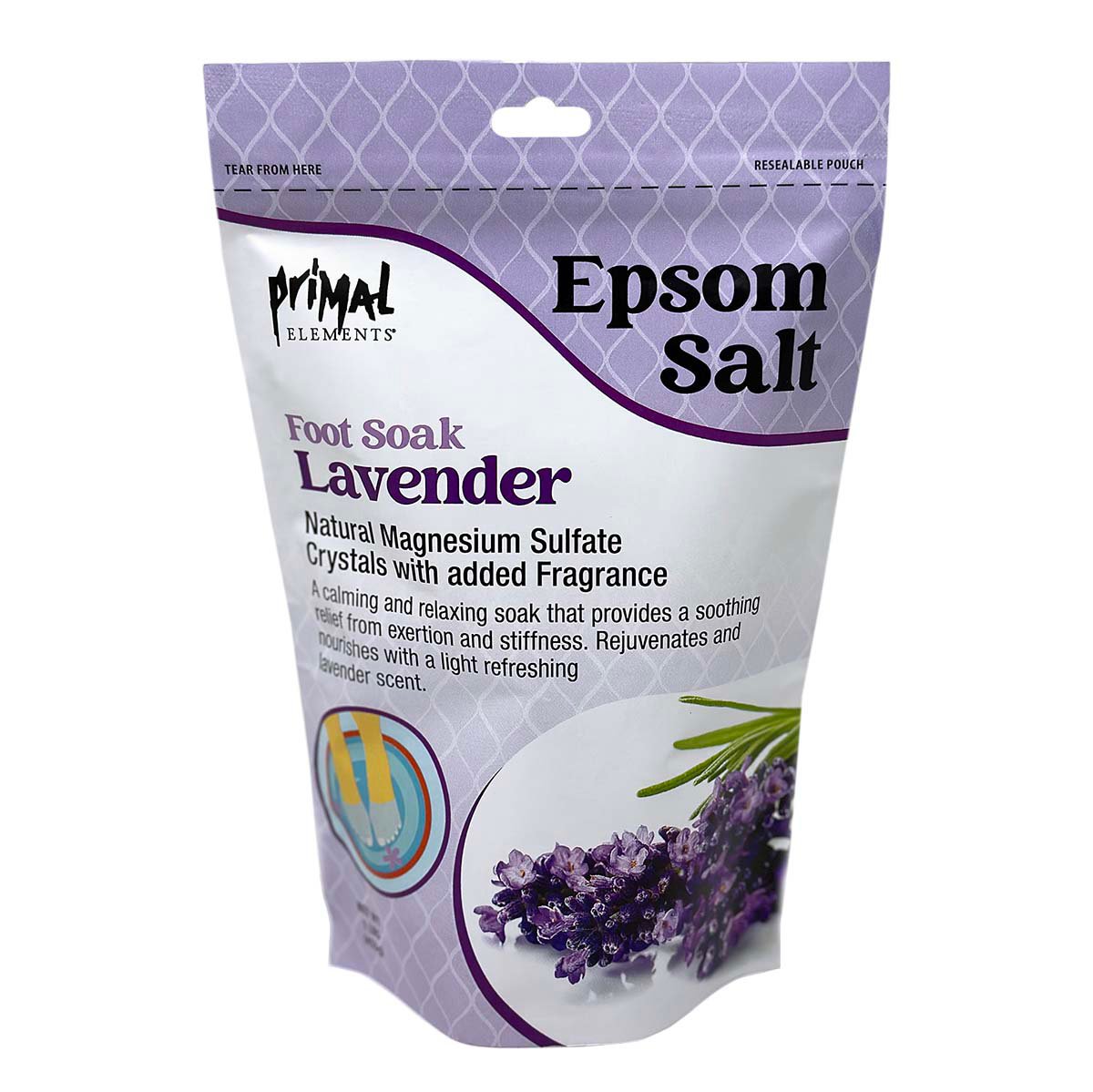 Primal Elements Epsom Salt Foot Soak Lavender Shop Bubble Bath And Salts At H E B 9591