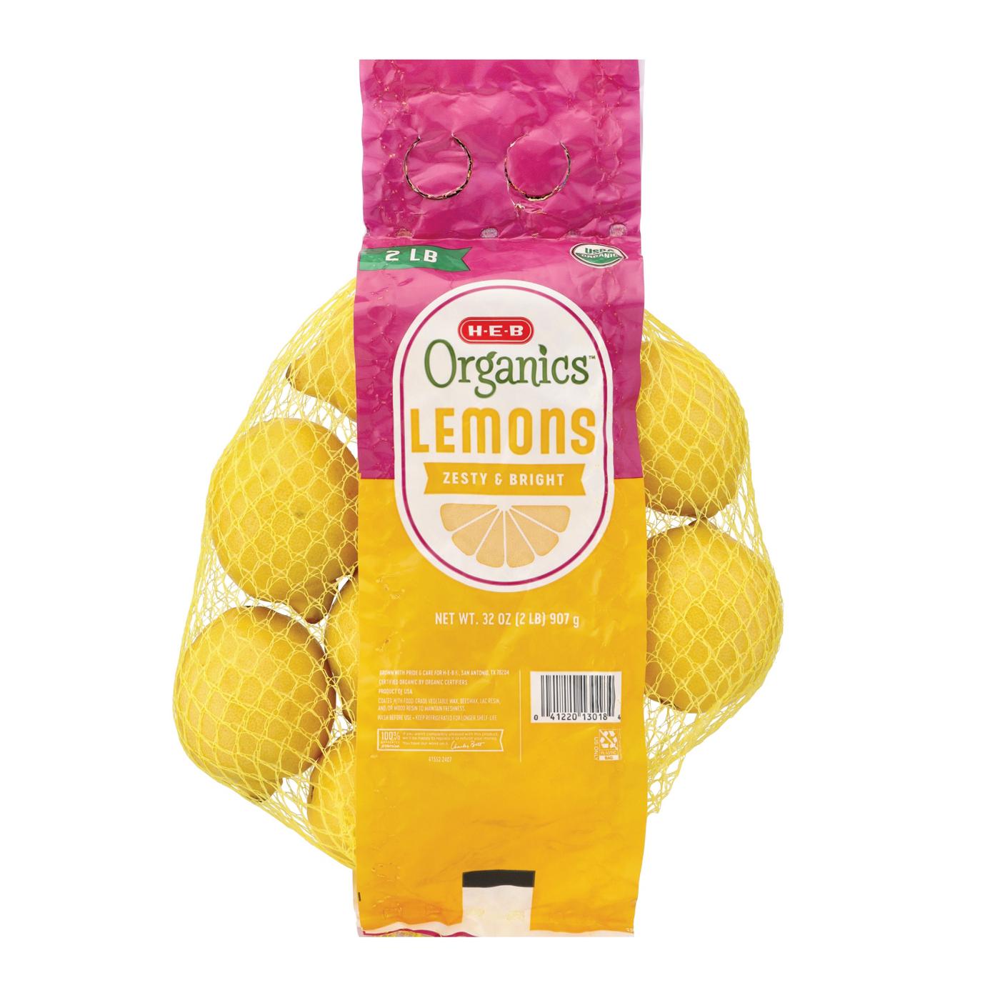 H-E-B Organics Fresh Lemons; image 1 of 2