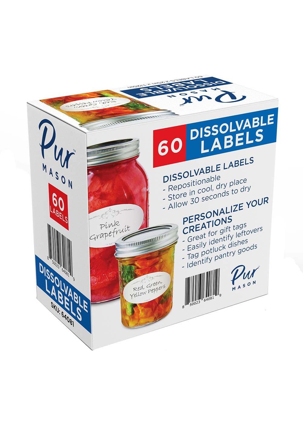 Pur Mason Dissolvable Jar Labels; image 2 of 2