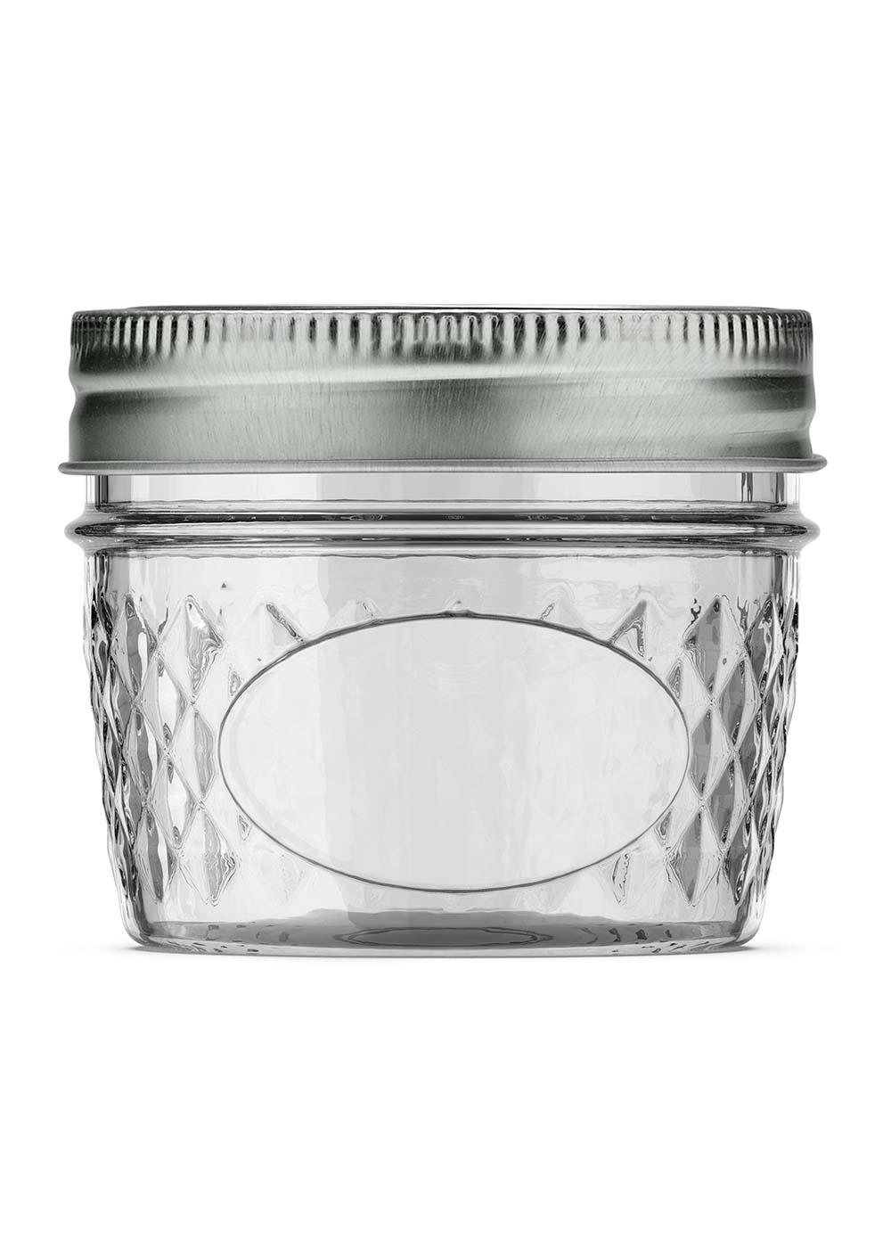 Pur Mason Regular Mouth Quilted Diamond Pattern Glass Jars, 12 Pk; image 2 of 2