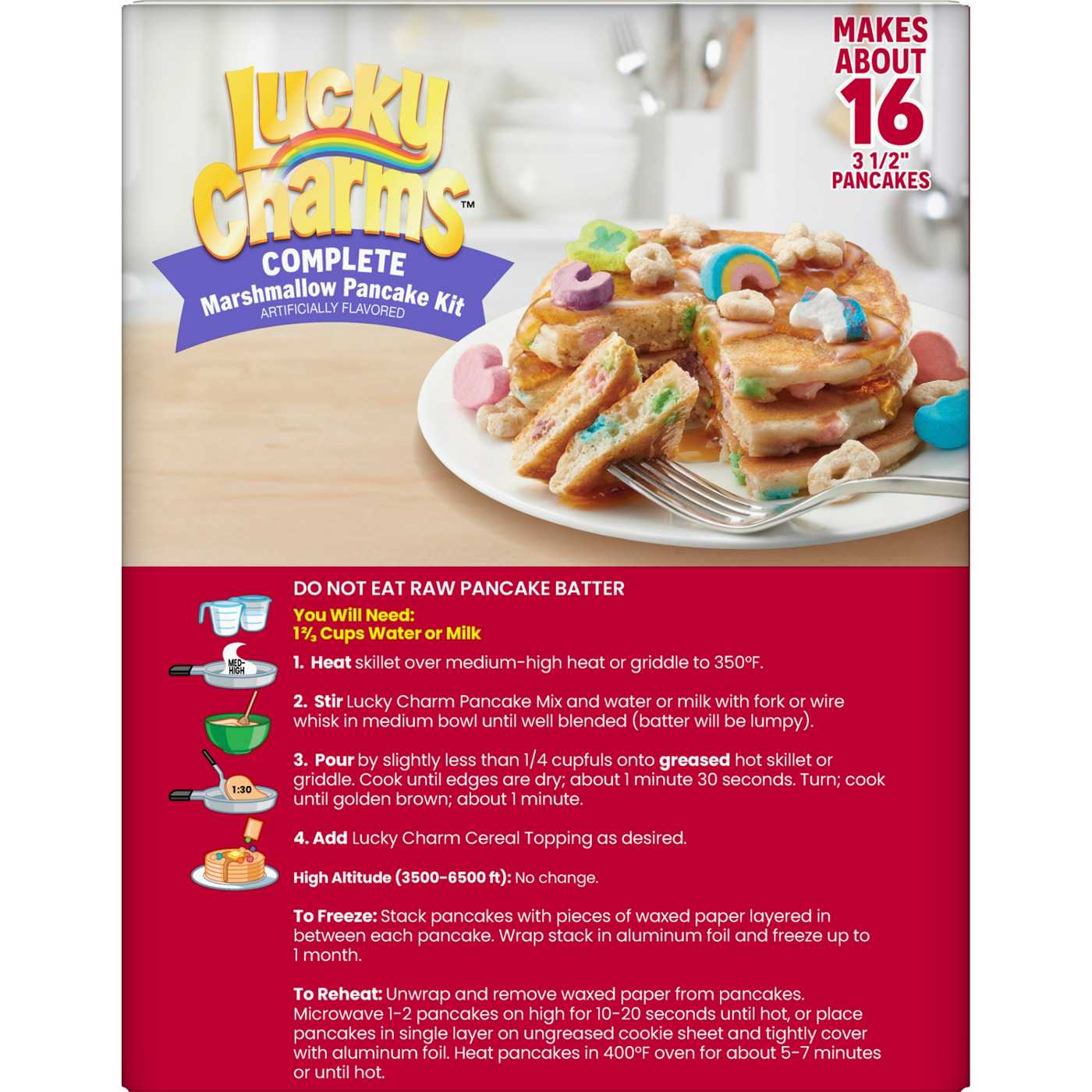 Betty Crocker Lucky Charms Marshmallow Pancake Kit; image 2 of 4