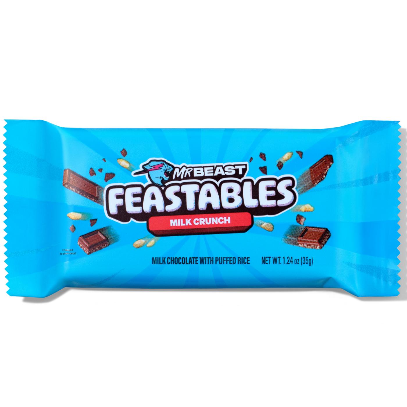 Feastables MrBeast Milk Chocolate Crunch Candy Bar; image 1 of 2