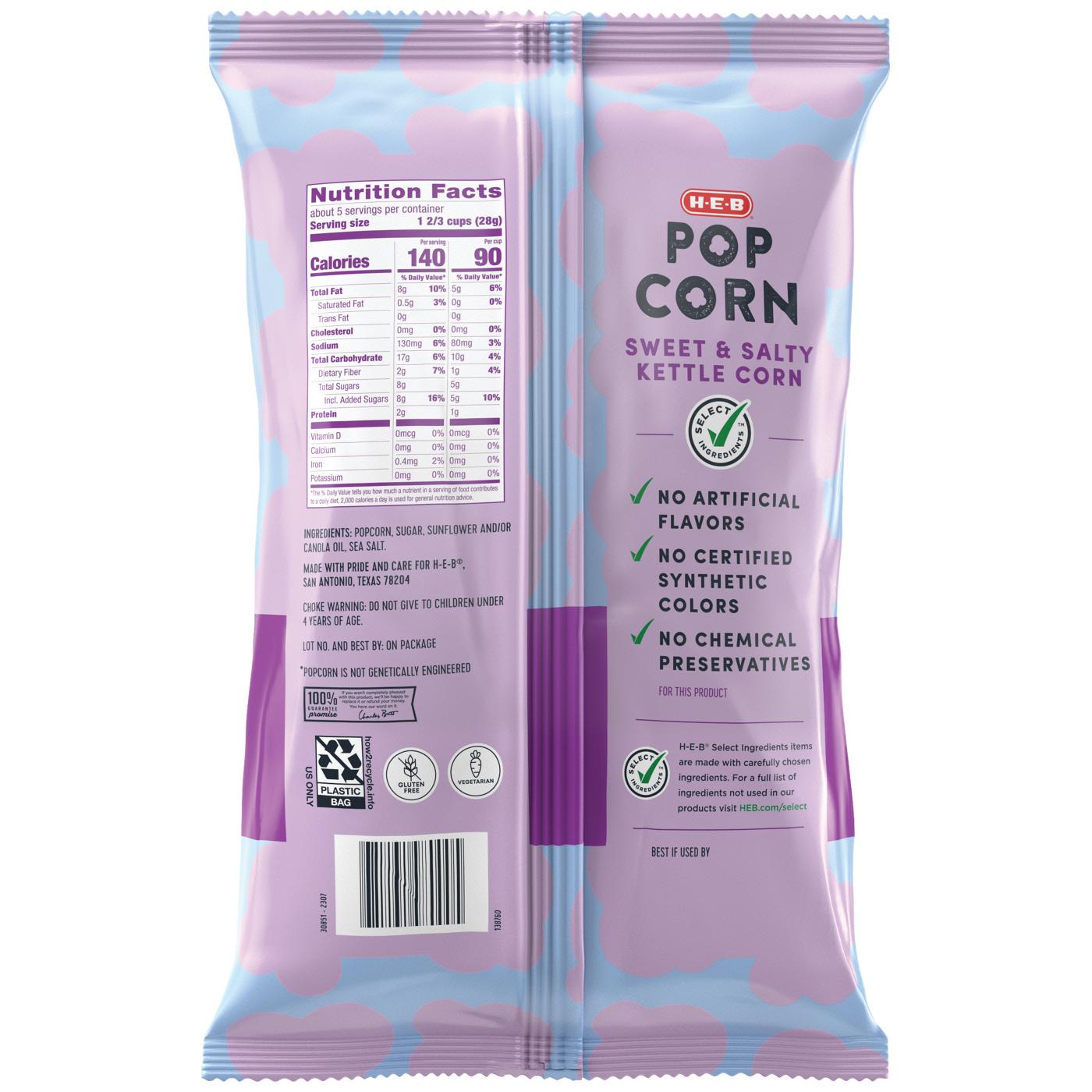 SkinnyPop Sweet & Salty Kettle Popcorn - Shop Popcorn at H-E-B