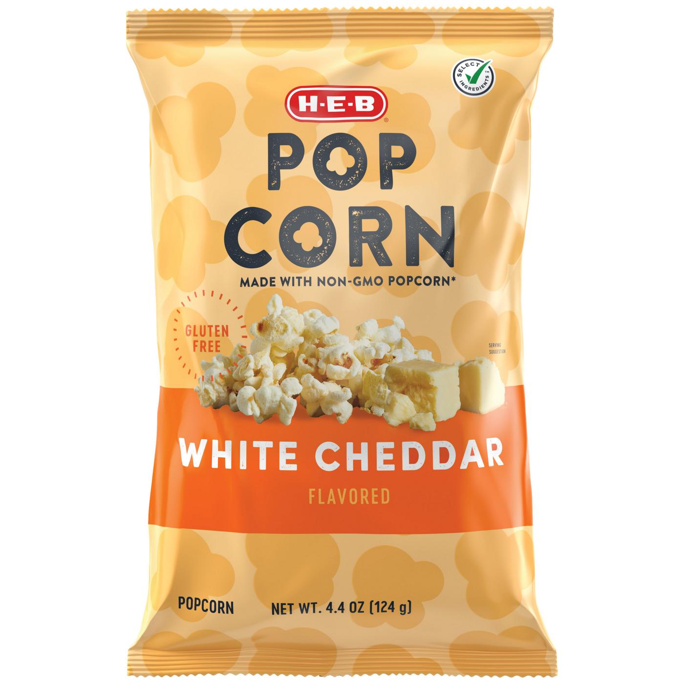 H-E-B Popcorn - White Cheddar; image 1 of 2