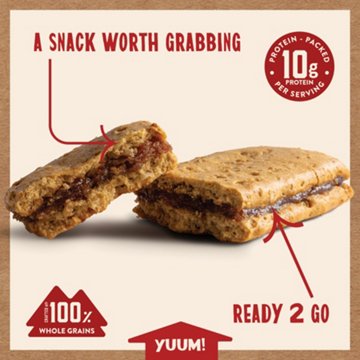 Kodiak 10g Protein Soft Baked Sandwich Breakfast Bars - Blueberry Oat