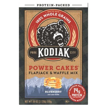 Kodiak 14g Protein Power Cakes Flapjack & Waffle Mix - Blueberry, 18 oz