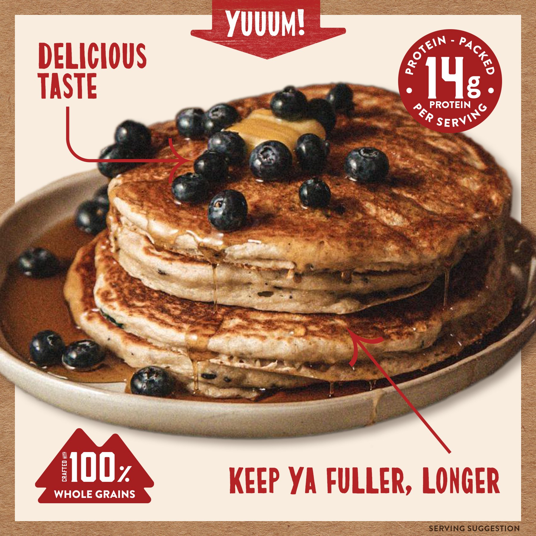 Kodiak 14g Protein Power Cakes Flapjack & Waffle Mix - Blueberry