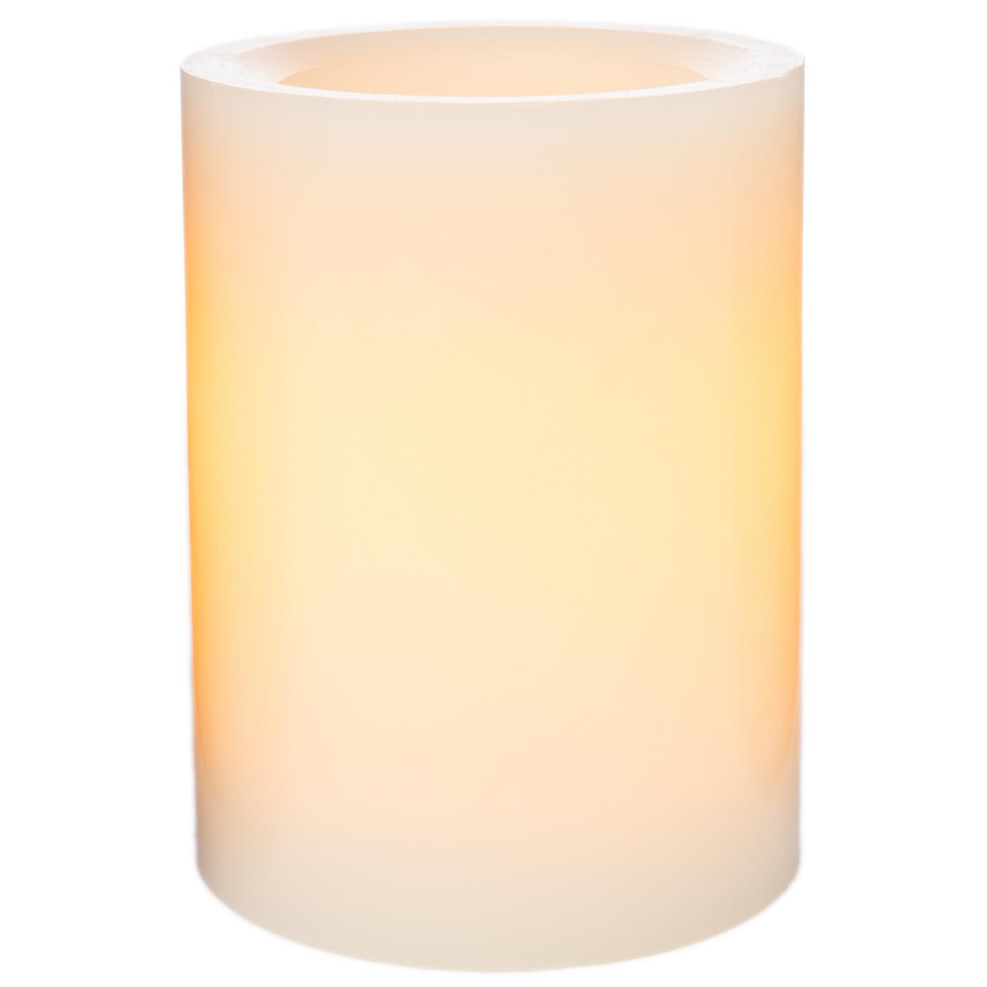 Fusion LED Pillar Candle - Warm Natural; image 2 of 3