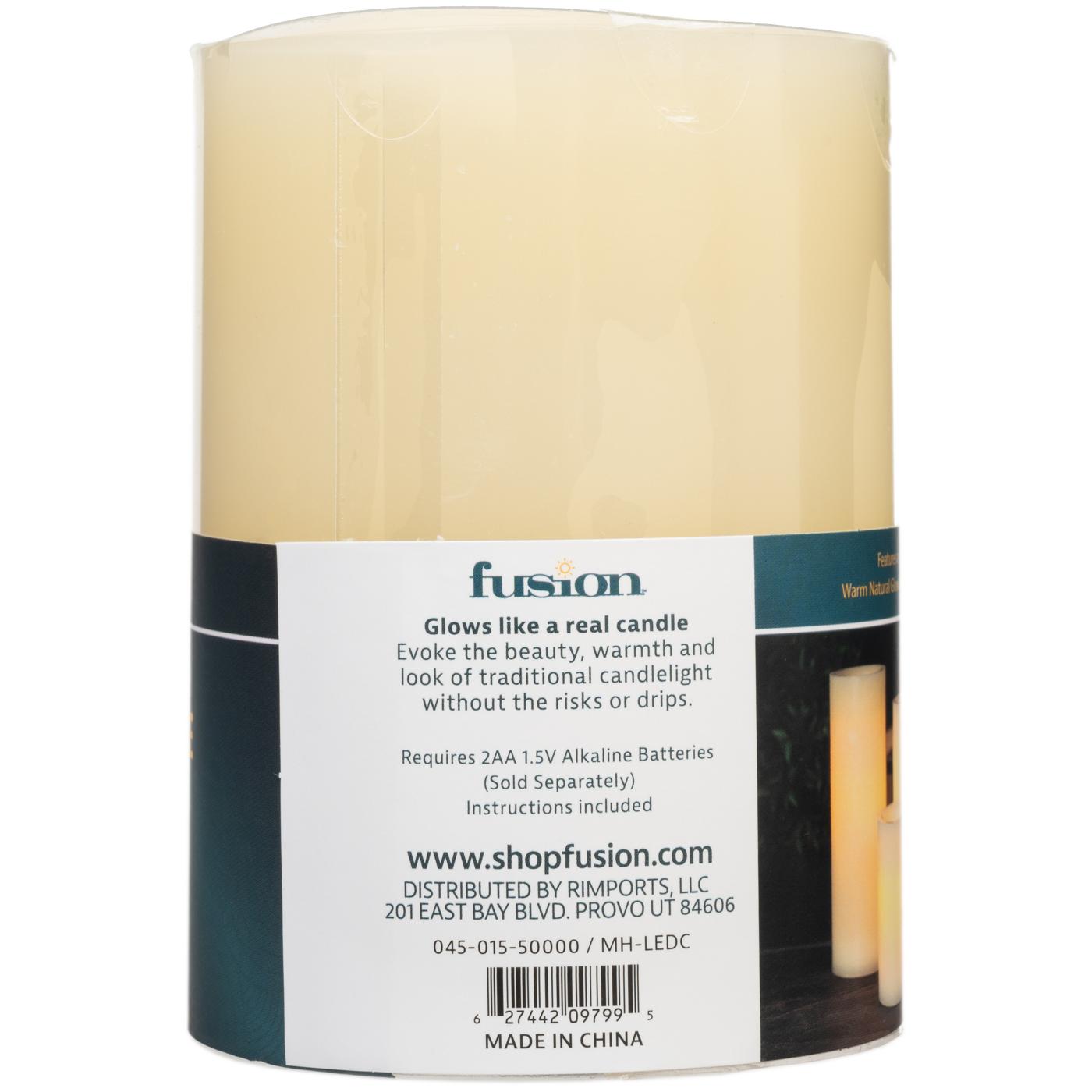 Fusion LED Pillar Candle - Warm Natural; image 3 of 3