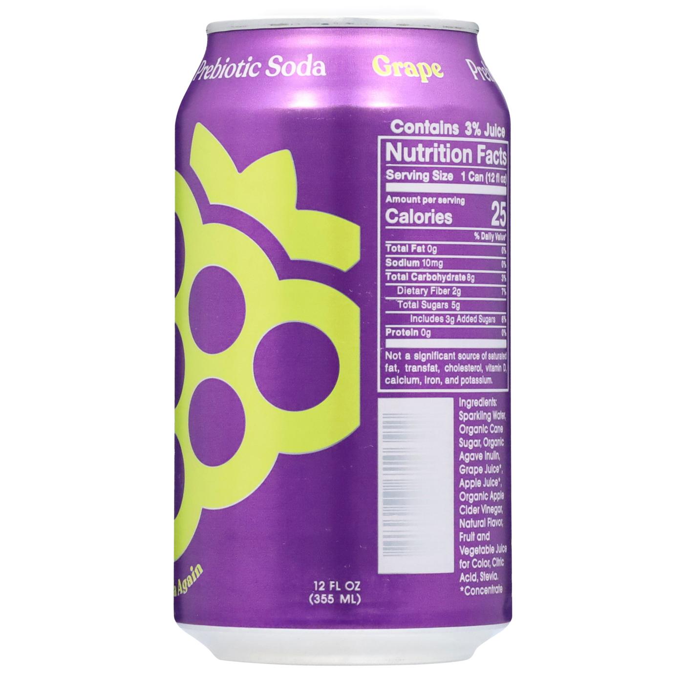 poppi Prebiotic Soda - Grape; image 3 of 3