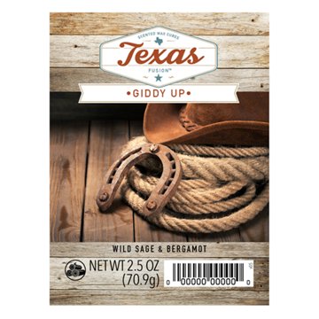 Fusion Giddy Up Texas Scented Wax Melt Cubes, 2.5 oz