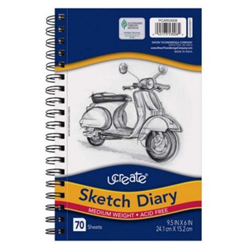 Pacon Ucreate Sketch Diary, 70 ct