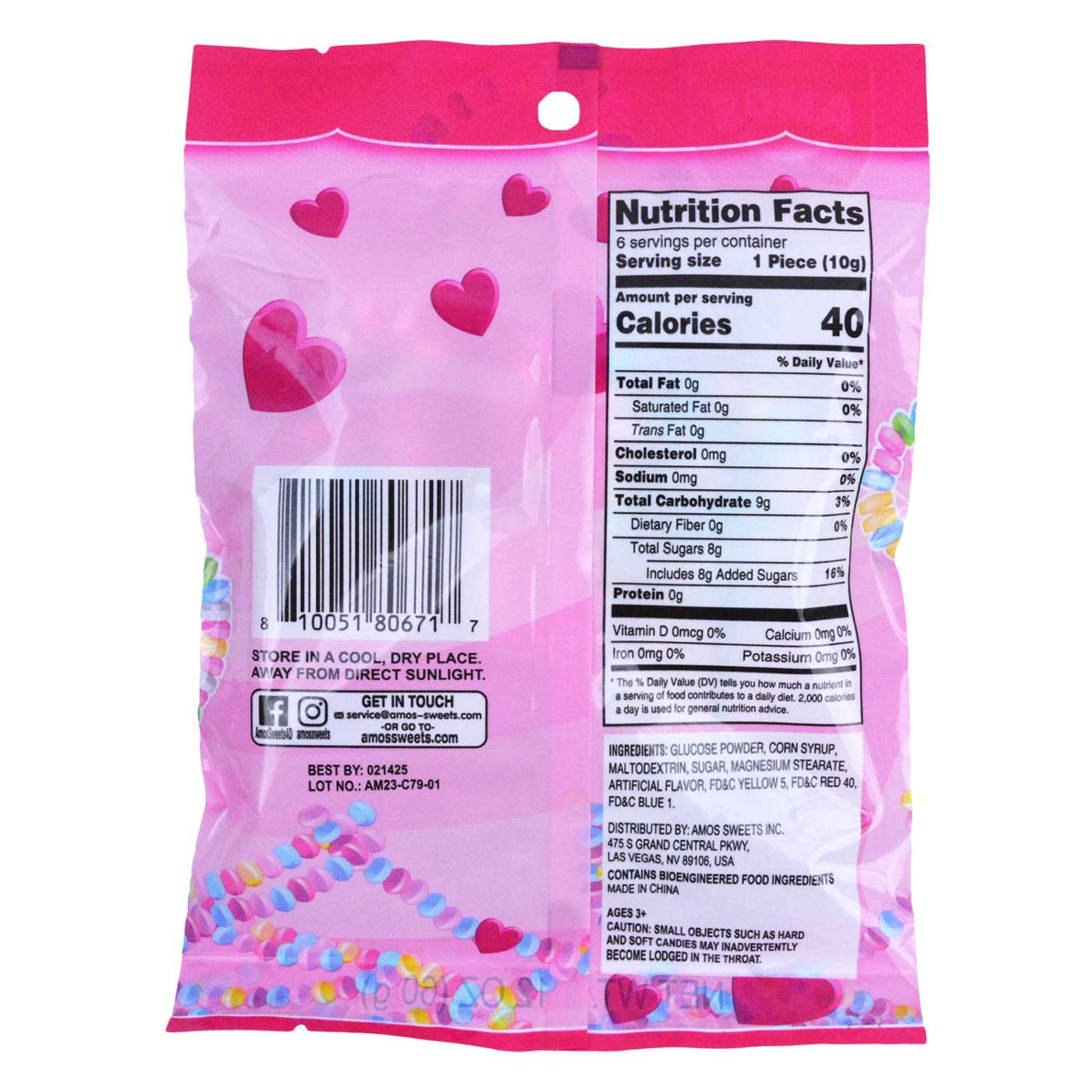 Amos Valentine's Candy Bracelets Shop Candy at HEB