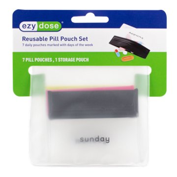Ezy Dose Reusable Pill Pouch Set