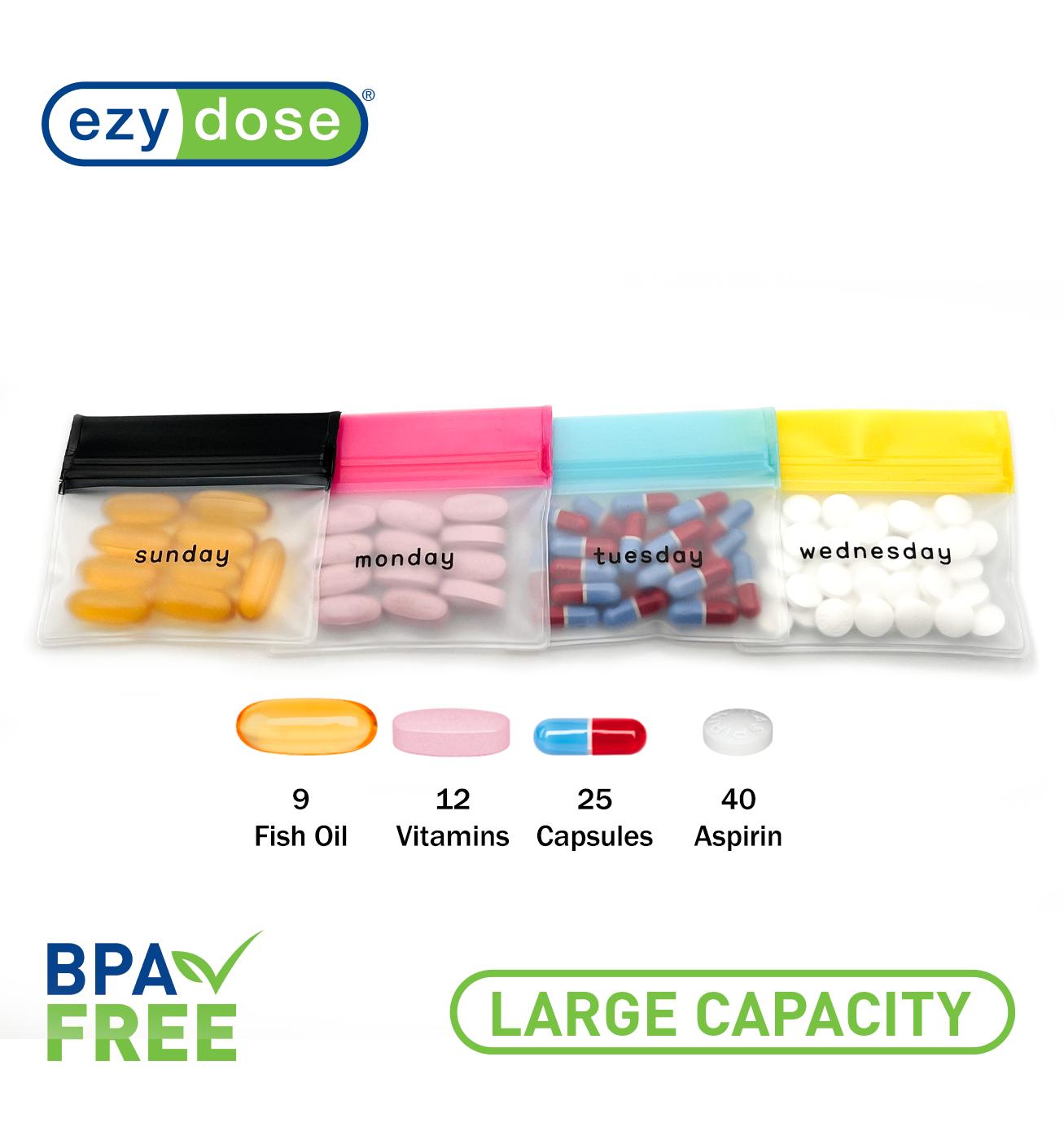 Ezy Dose Reusable Pill Pouch Set; image 2 of 4