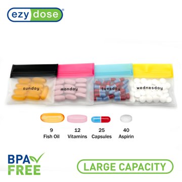 Ezy Dose Reusable Pill Pouch Set