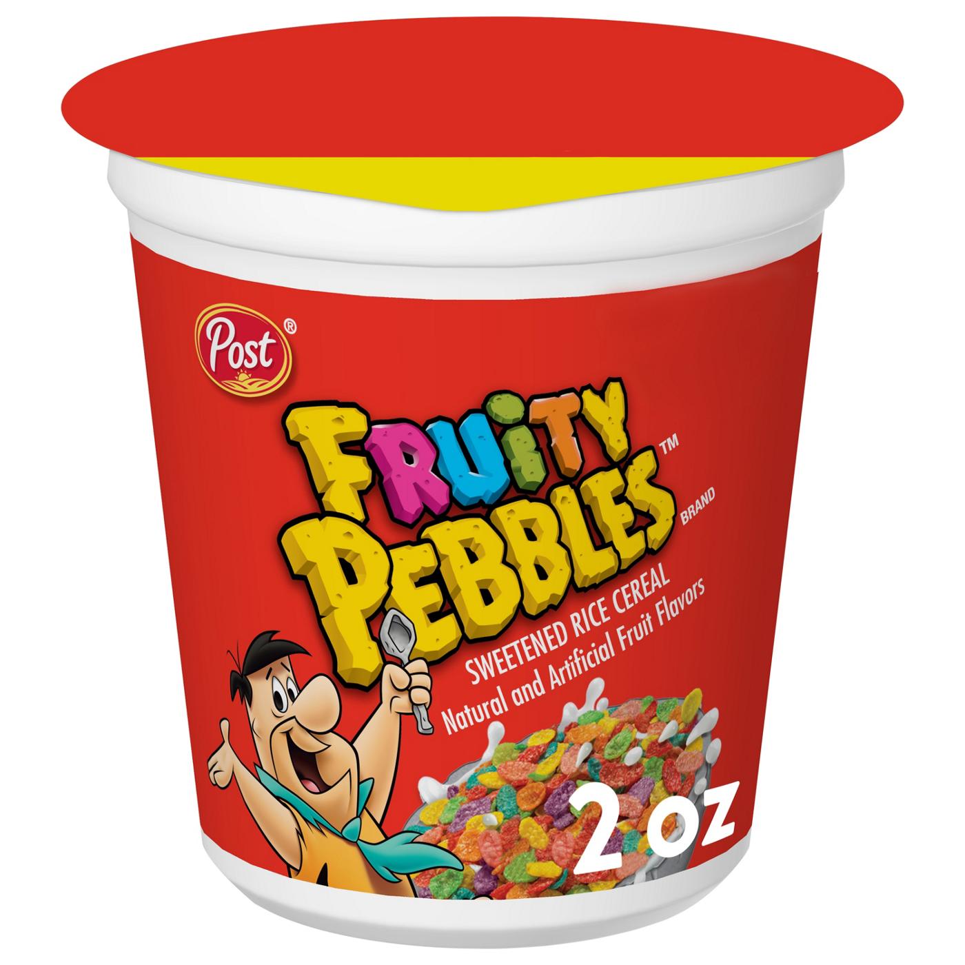 Post Fruity Pebbles Cereal Cup Shop Cereal at HEB