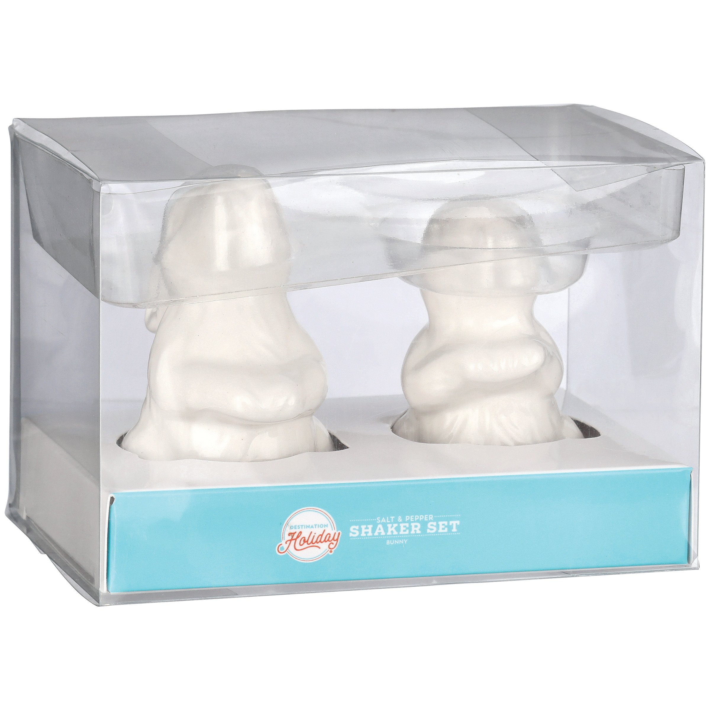 Destination Holiday Ceramic Bunny Salt Pepper Shaker Shop Seasonal