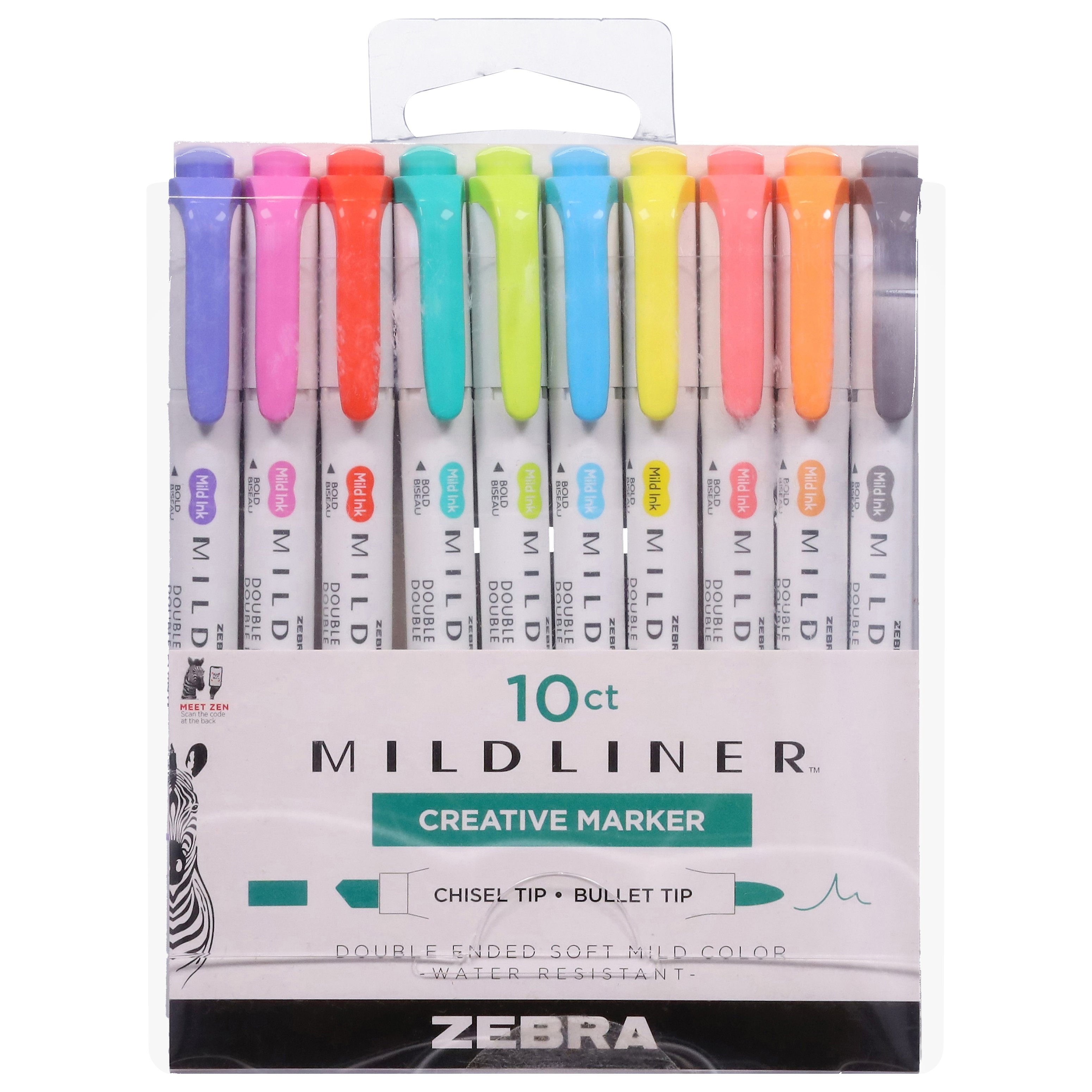 Zebra Mildliner Double Ended Creative Markers Assorted Ink Shop