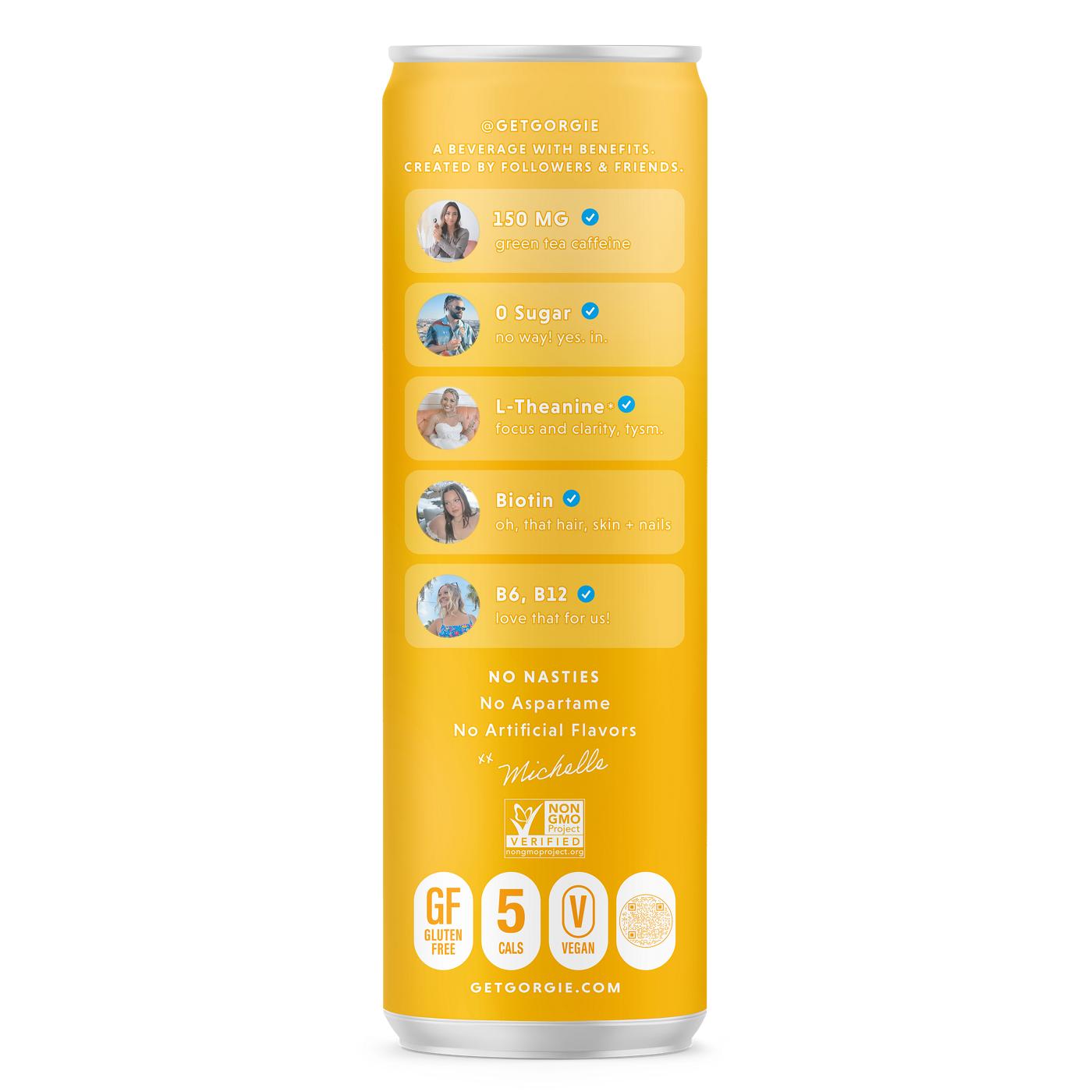 Gorgie Energy Drink - Sparkling Mango Burst; image 2 of 3