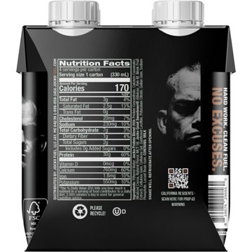 Jocko Fuel Mölk 30g Protein Shakes 11 oz Bottles - Chocolate, 4 ct