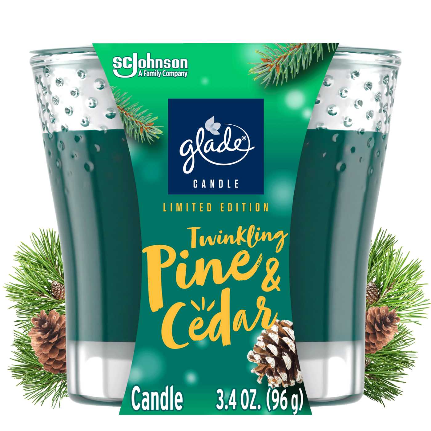 Glade Twinkling Pine & Cedar Candle; image 1 of 2