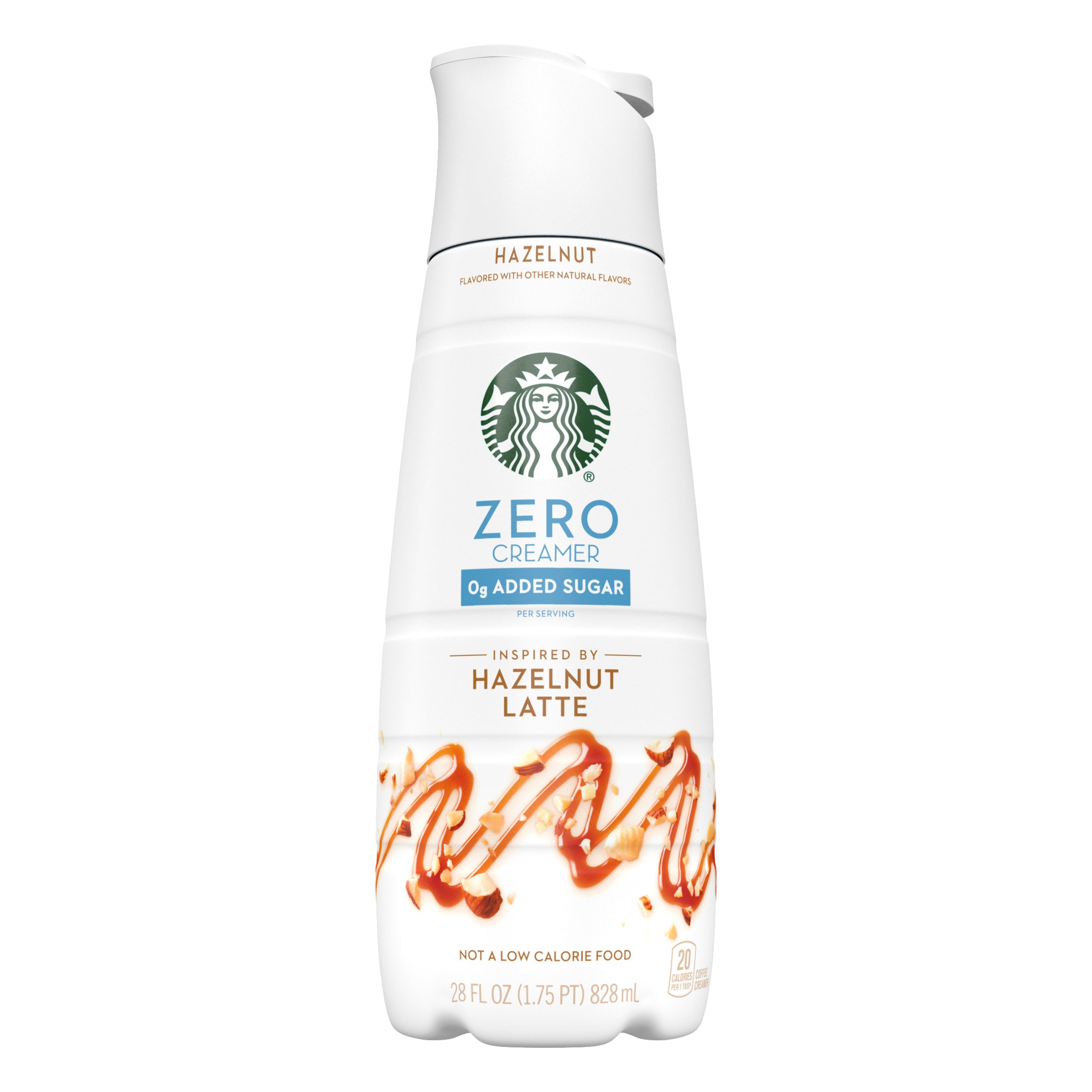 Starbucks Zero Sugar Added Liquid Coffee Creamer Hazelnut Latte