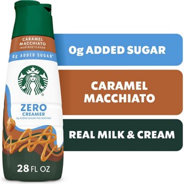 Starbucks Zero Sugar Added Liquid Coffee Creamer - Caramel Macchiato, 28 oz