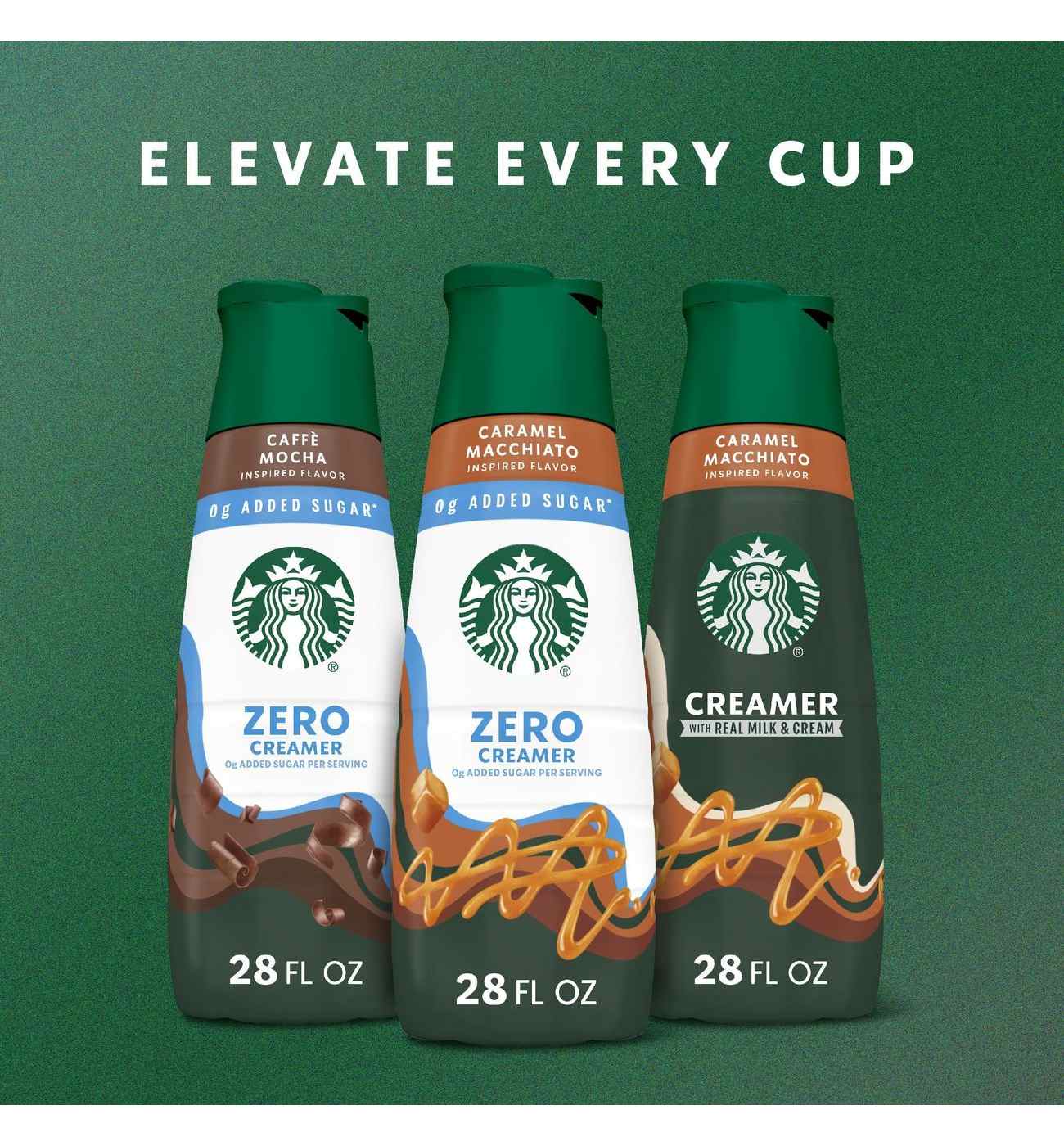 Starbucks Zero Sugar Added Liquid Coffee Creamer - Caramel Macchiato; image 3 of 8
