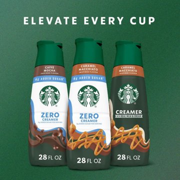 Starbucks Zero Sugar Added Liquid Coffee Creamer - Caramel Macchiato, 28 oz