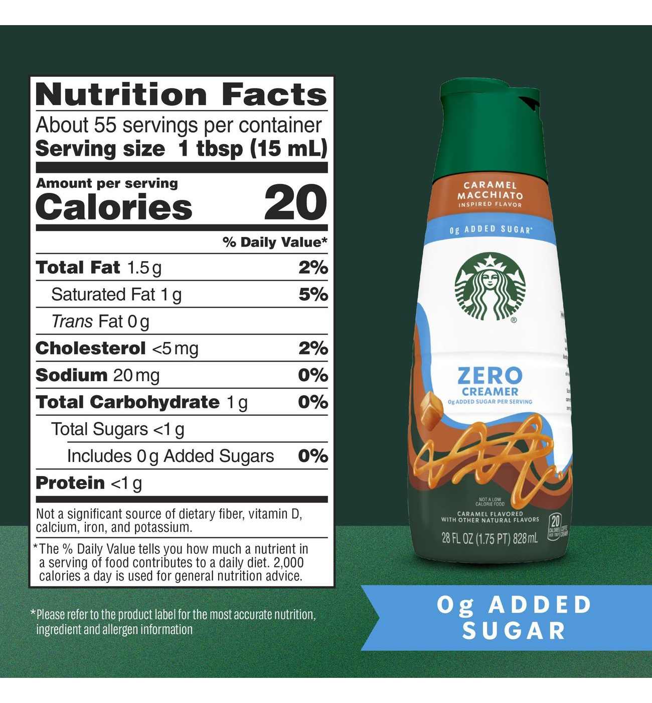 Starbucks Zero Sugar Added Liquid Coffee Creamer - Caramel Macchiato; image 8 of 8