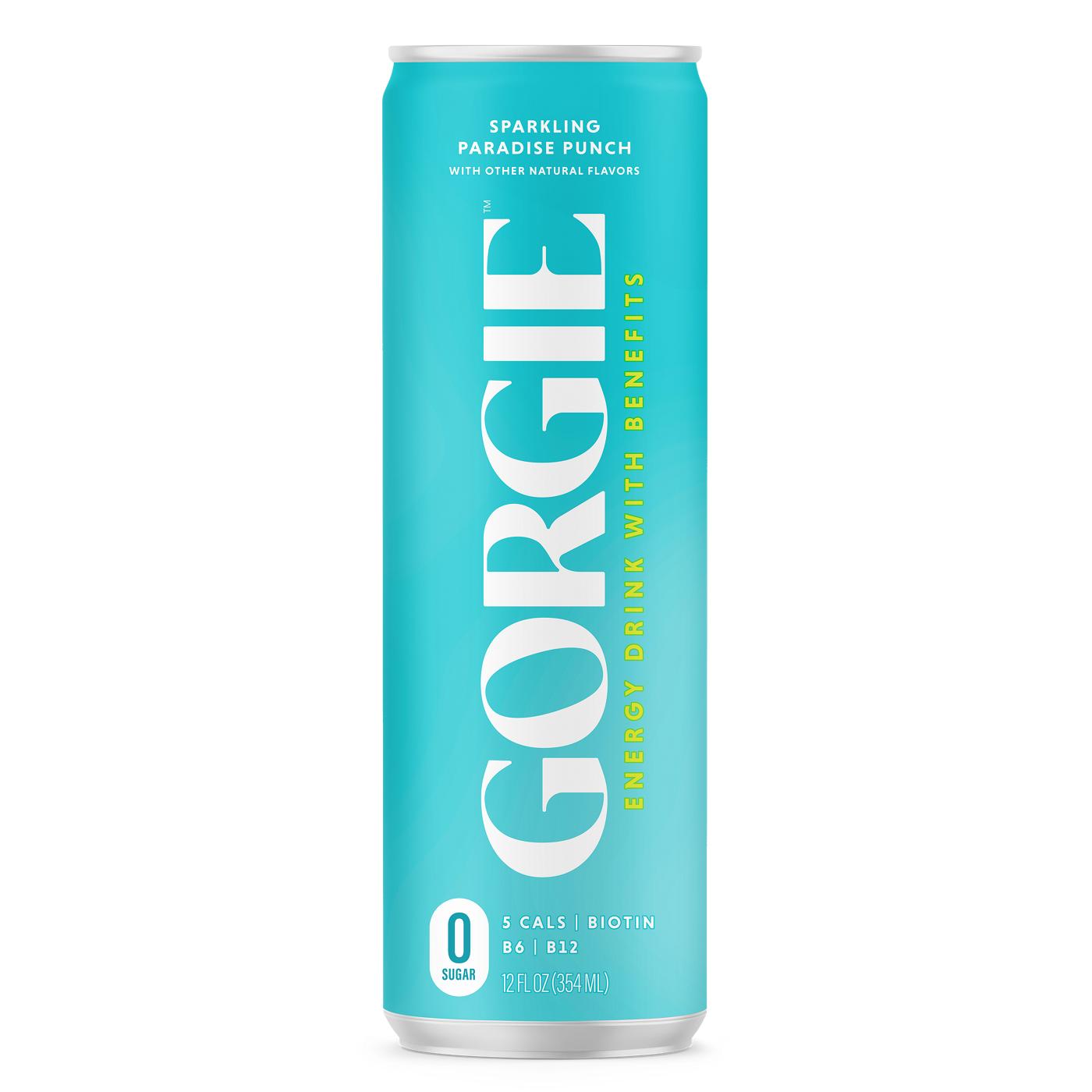 Gorgie Energy Drink - Sparkling Paradise Punch; image 1 of 3