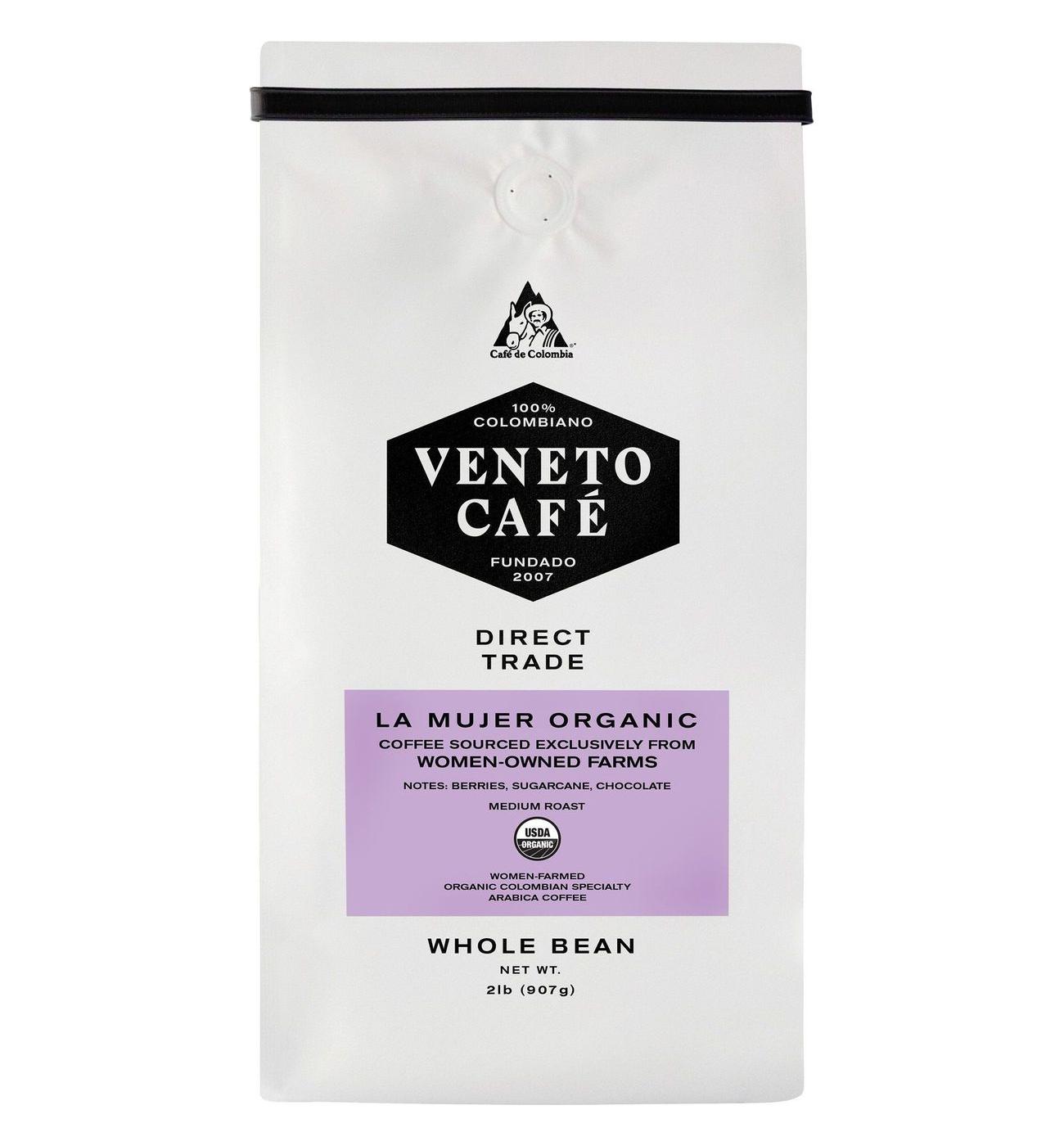 Cafe Veneto La Mujer Organic Whole Bean Coffee; image 1 of 4