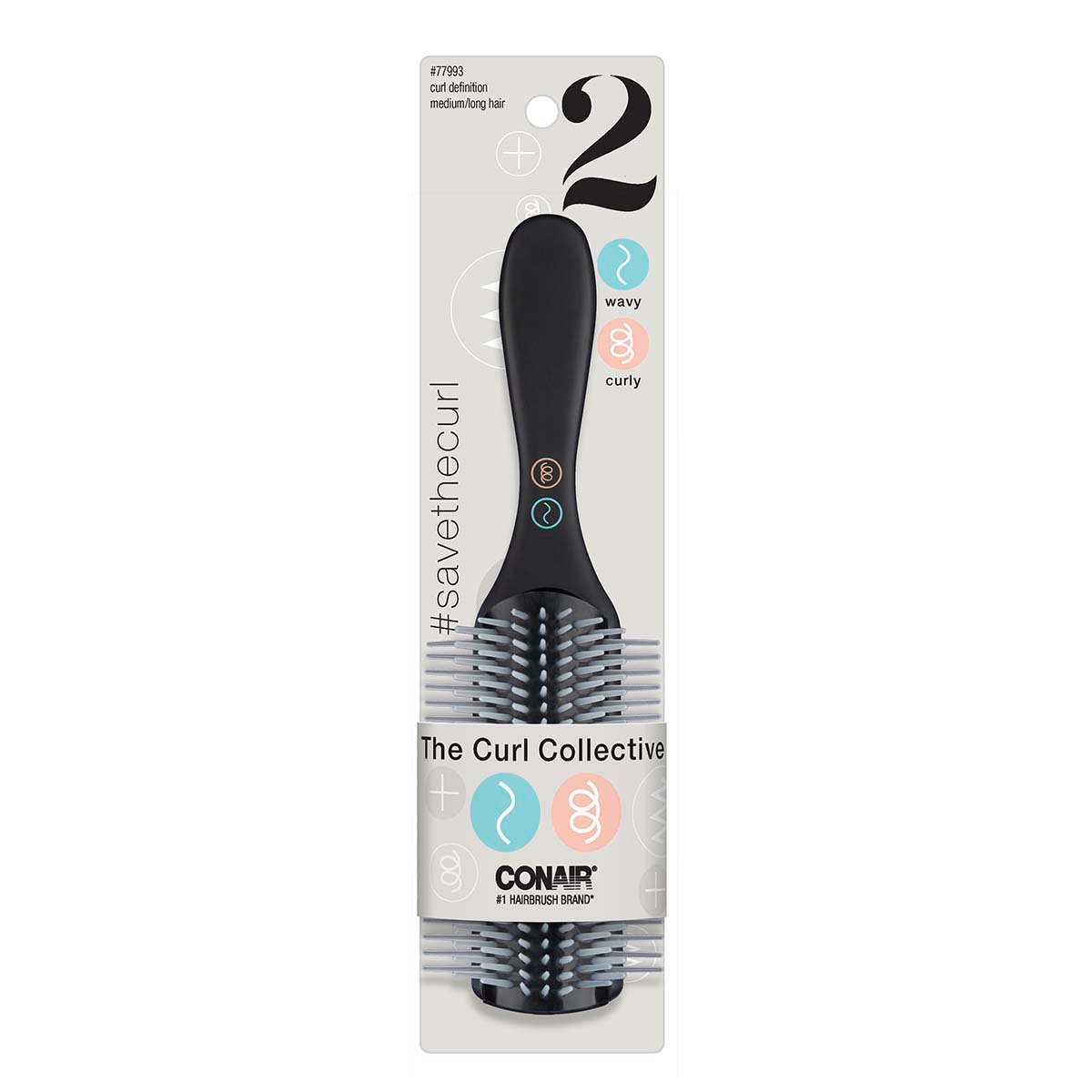 Conair The Curl Collective Curl Definition Medium/long Hair Brush Shop Hair Accessories at HEB