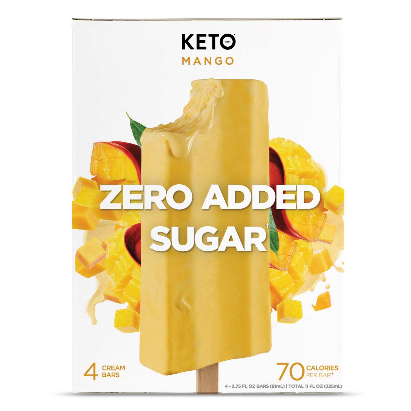 Keto Pint Zero Added Sugar Mango Cream Bars Shop Bars & Pops at HEB