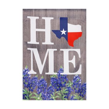 Evergreen Texas Home Suede Garden Flag, 12.5" x 18"