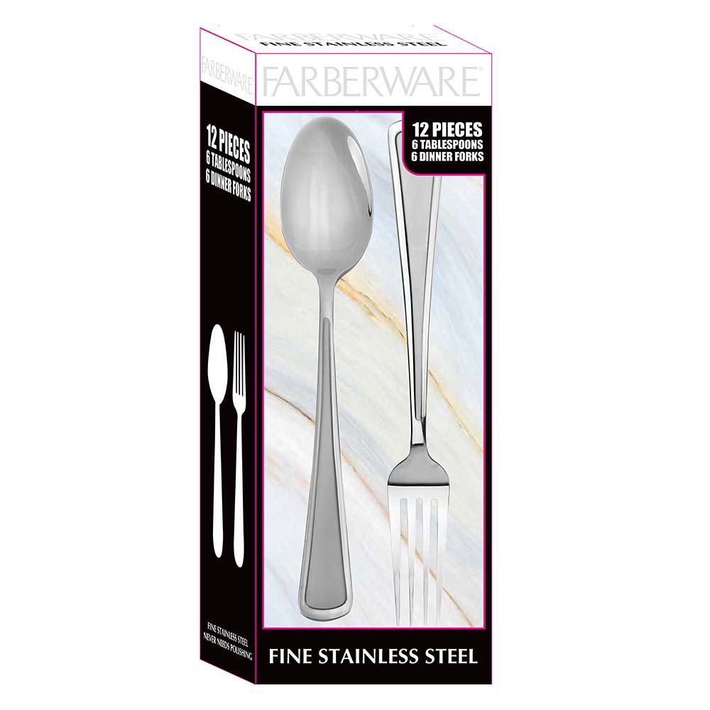 Farberware Fine Stainless Steel Duo Flatware Set Chelsea Shop