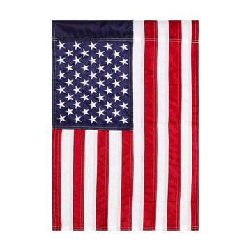 Evergreen Applique American Garden Flag, 12.5" x 18"