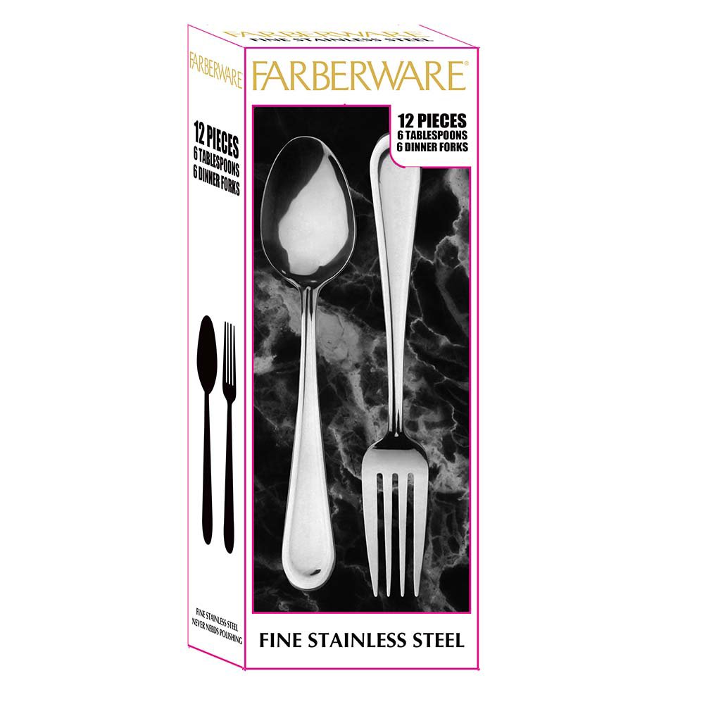 Farberware Fine Stainless Steel Duo Flatware Set Centurion Shop
