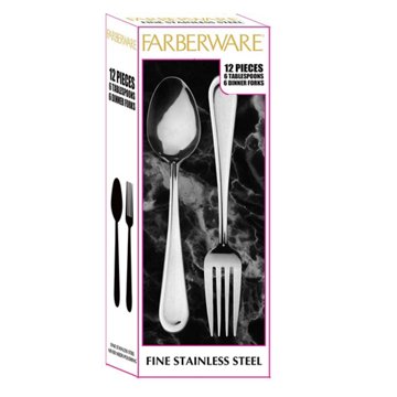 Farberware Fine Stainless Steel Duo Flatware Set - Centurion, 12 pc