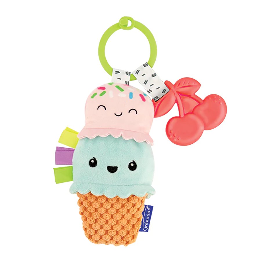 Infantino Ice Cream Plushy Pal & Teether Shop Baby Toys at HEB
